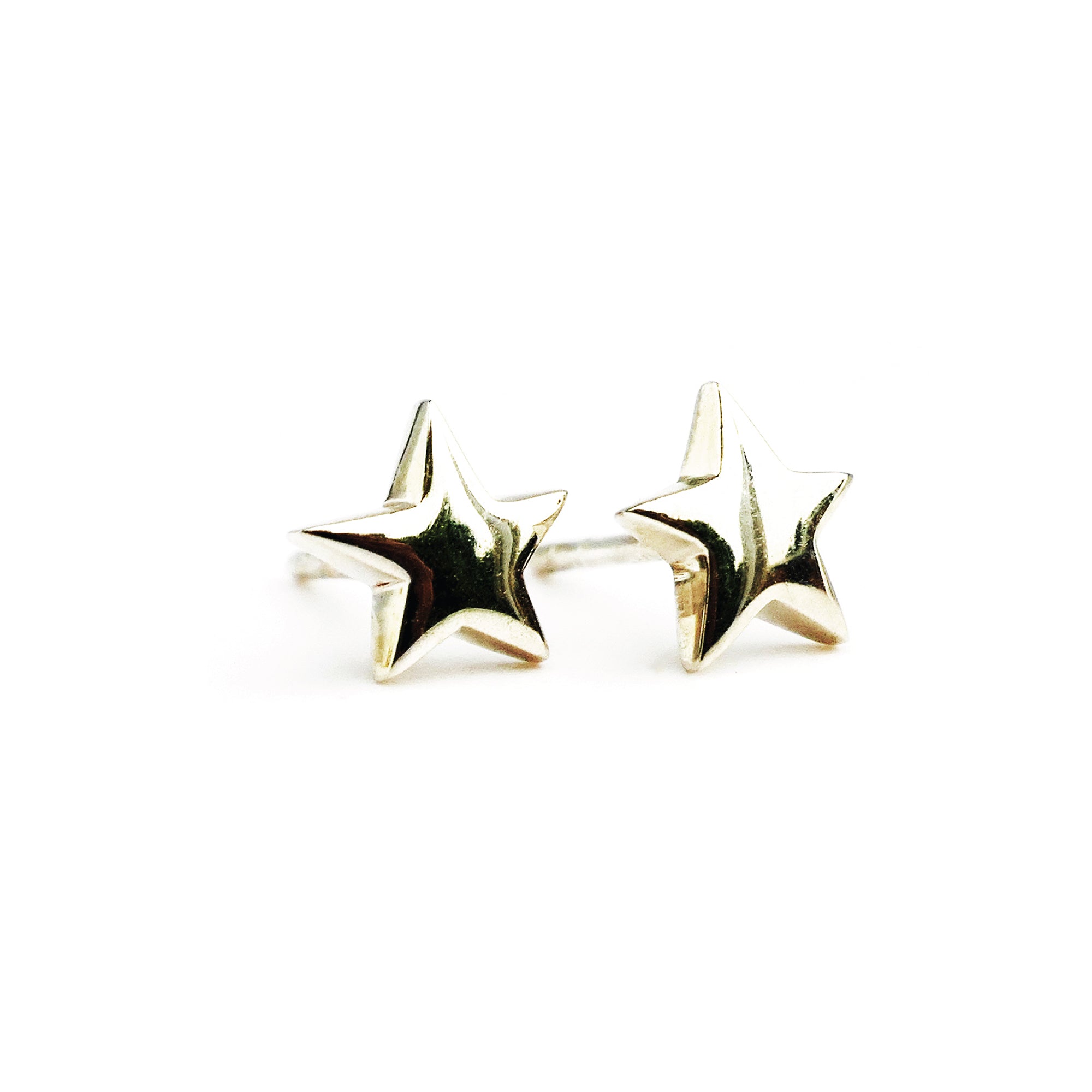 Star Stud Earrings Sterling Silver