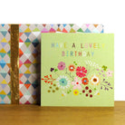 Floral Lovely Birthday Card - Square