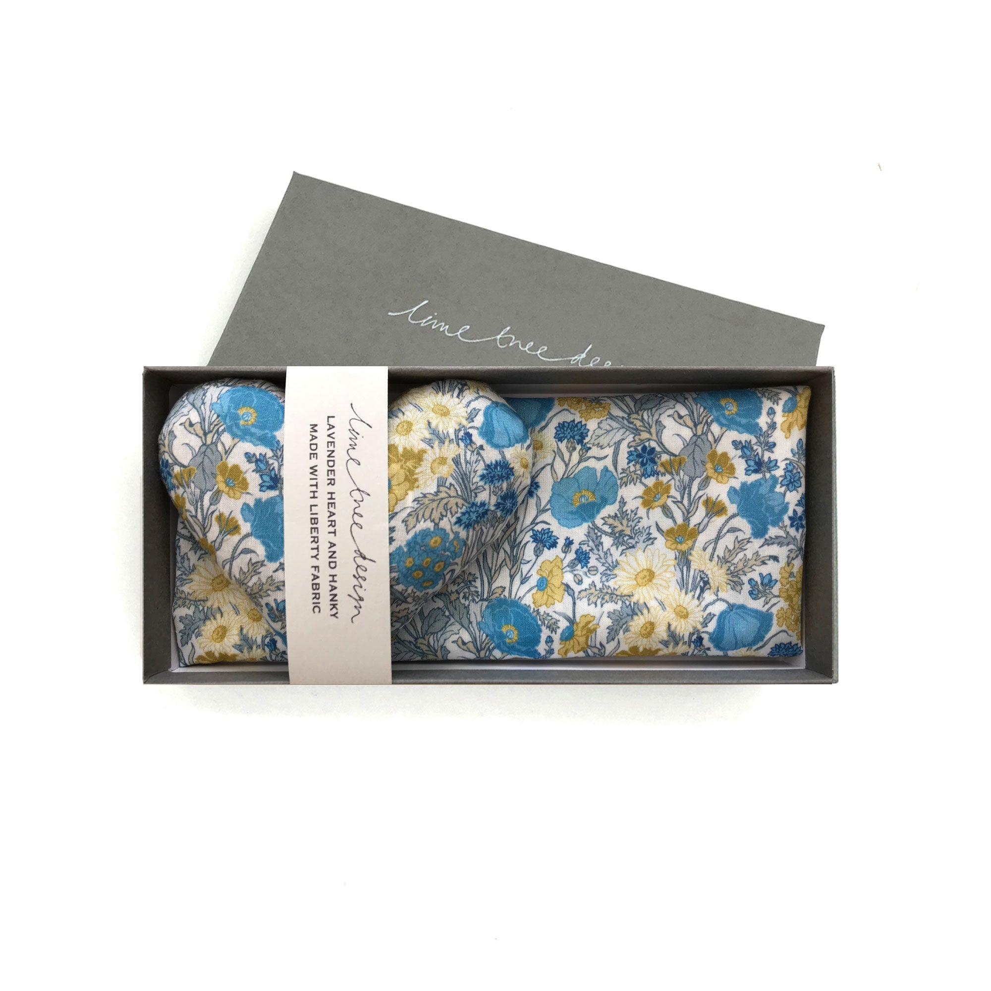 NEW Box of 1 Lavender Heart & 1 Liberty Hanky - Sorrento