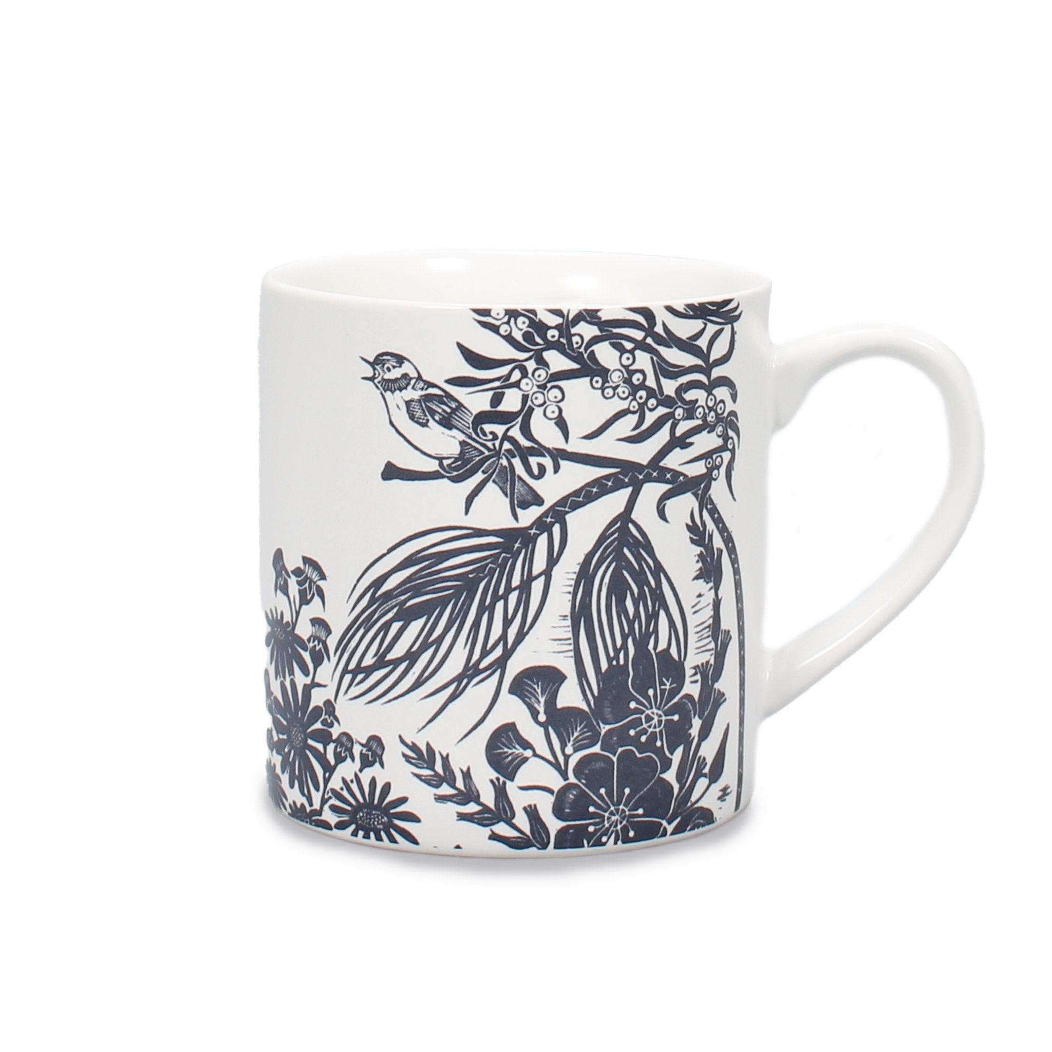 Kate Heiss Woodland Mug - Navy