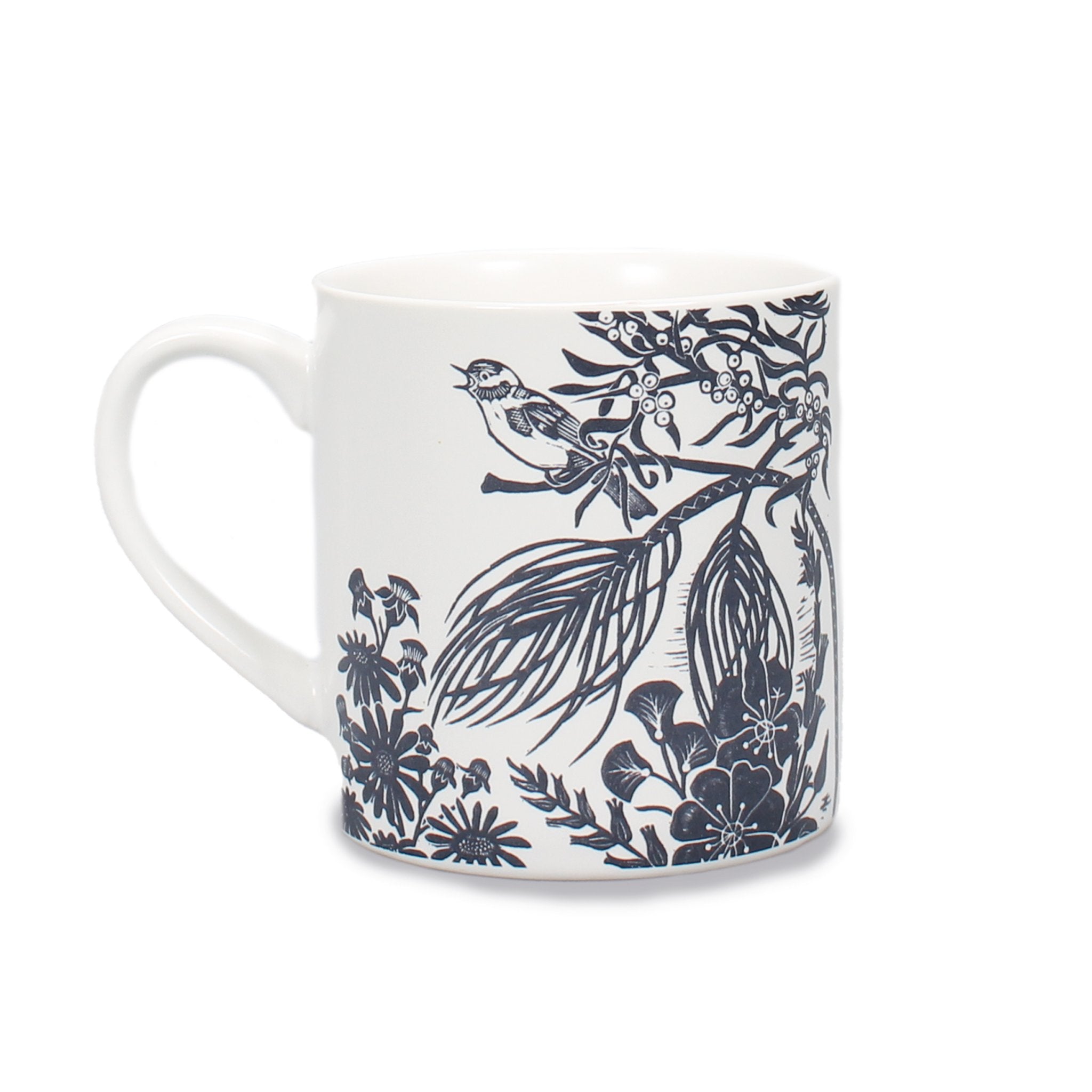 Kate Heiss Woodland Mug - Navy