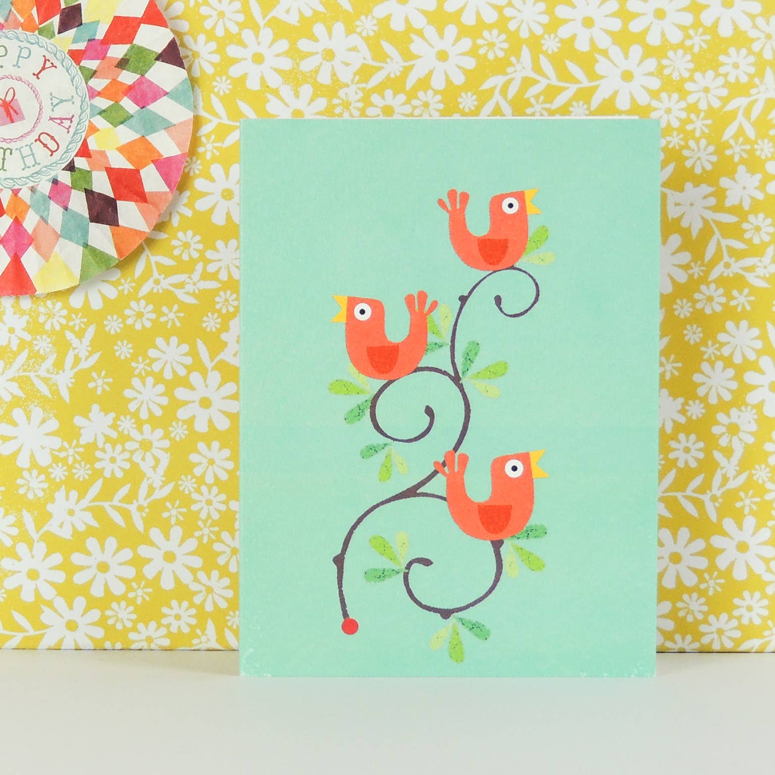 Mini Singing Birds Card