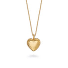 Heart Pendant Necklace Gold Vermeil