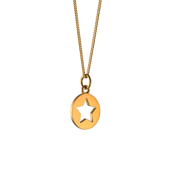 star cut out necklace