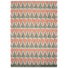 Patterned fabric with Christmas tree design on a white background
