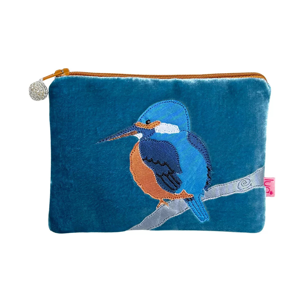 Velvet Coin Purse Kingfisher