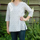 Cotton Tunic - Grey Bud