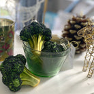 9cm Broccoli Stem glass ornament