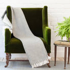 Diamond Dove Grey Blanket: 250cm x 130cm