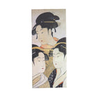 Canvas print with traditional Japanese art of three women on a white background