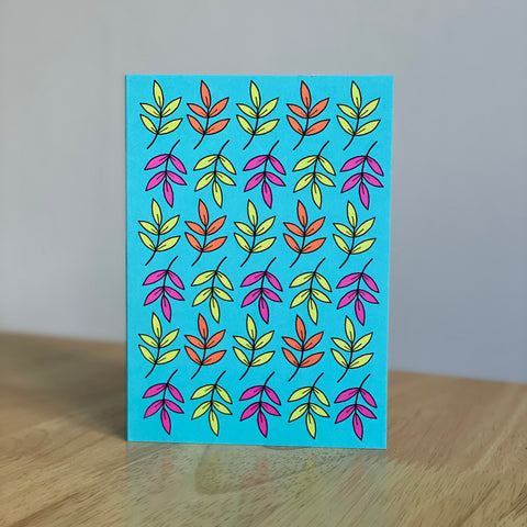Greetings Card - Tropical Leaves