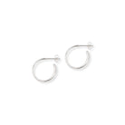 Half Hoop Earrings Sterling Silver