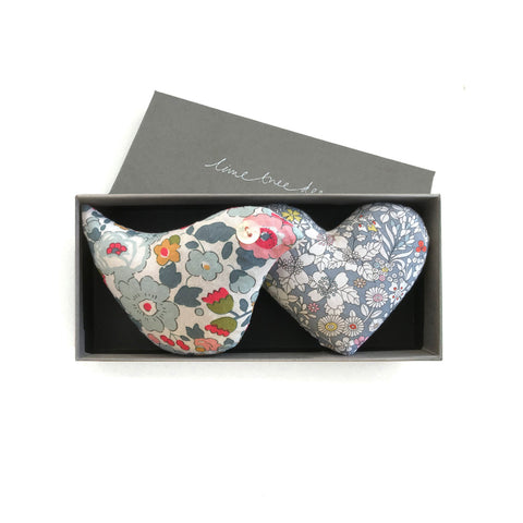 NEW Box of 1 Lavender Heart & 1 Lavender Bird - Tinkerbell