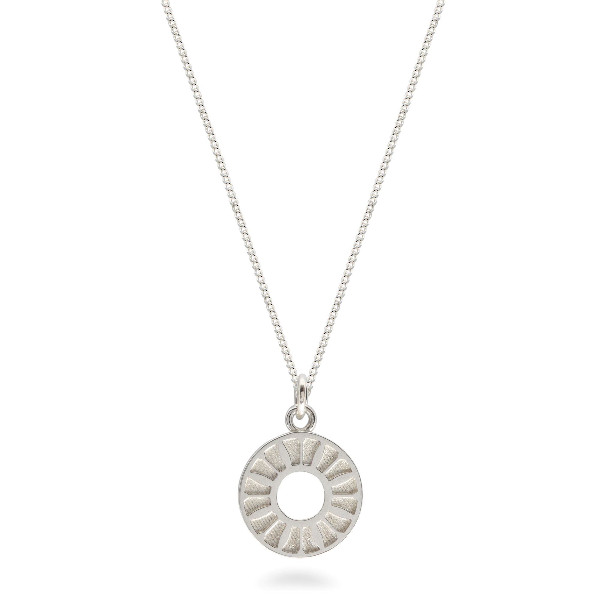 Flower Ring Medallion Necklace