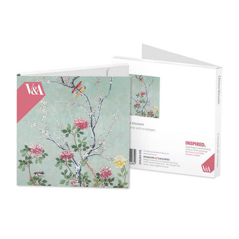 Pack of 8 Notecards - Chinese Blossom